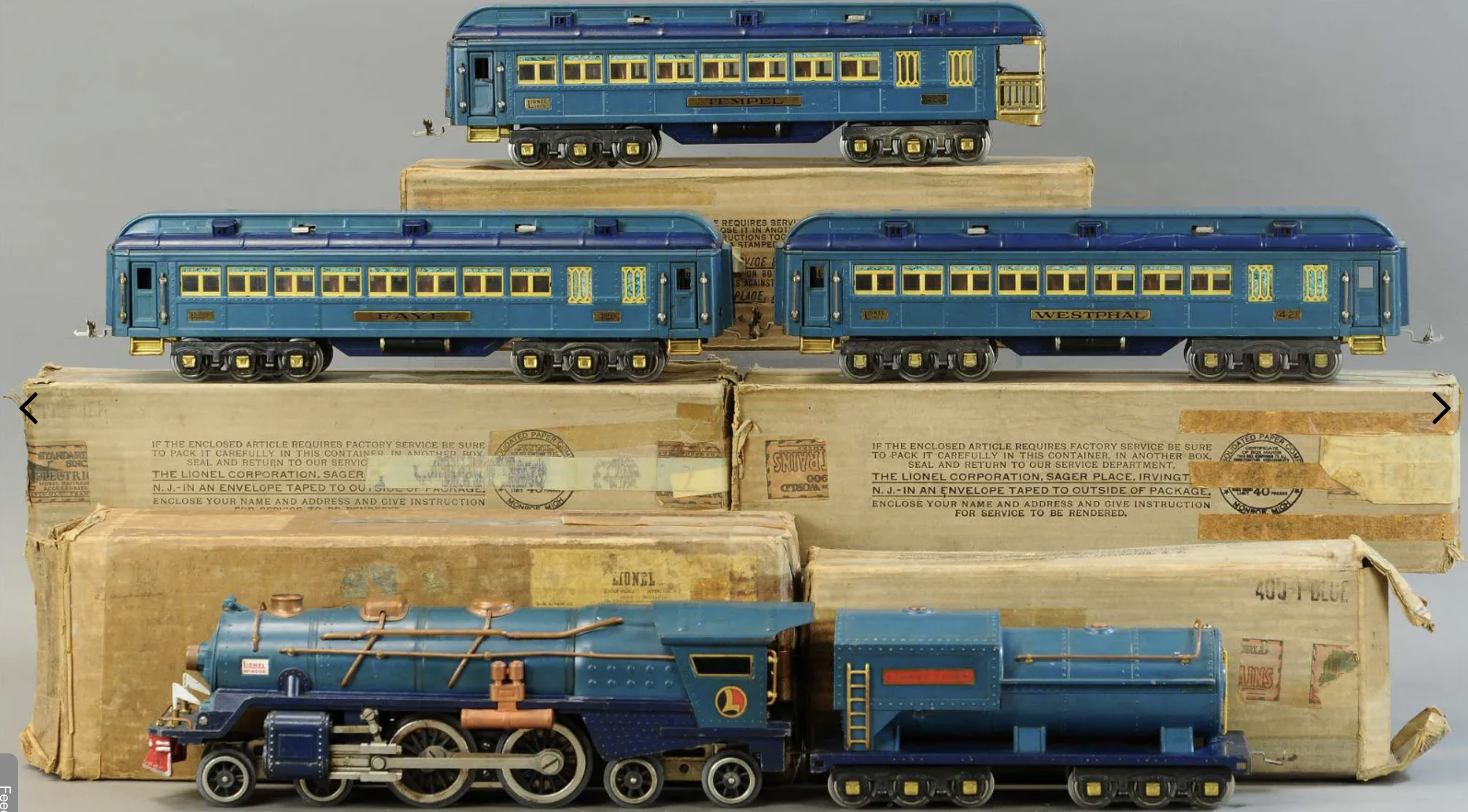 American and European trains roll into the spotlight at Bertoia’s April 21 auction of the legendary Paul Cole collection, Part III